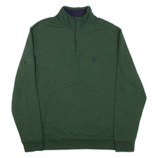 Felpa uomo CHAPS verde 1/4 zip