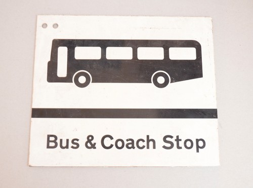 Bus stop composite sign - bus,