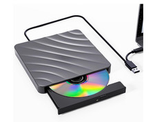 Lettore CD/DVD esterno per PC, masterizzatore portatile windows , mac , linux