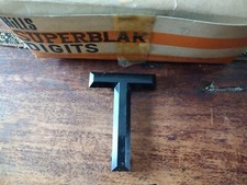 TARGA LETTERA T - PLASTICA