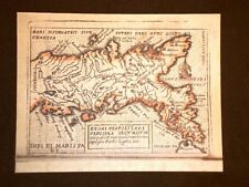 Mappa Napoli Theatrum Orbis Terrarum 1724 Abraham Ortelius Ortelio Ristampa