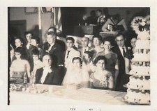 B3-  Foto Photo Fotografia 1957 - Matrimonio Torta Sposa Animata