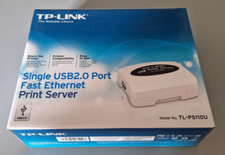 TP-LINK TL-PS110U Single USB2.0 Port Fast Ethernet Print Server - as NEW IN BOX