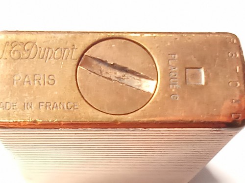 Accendino dupont plaque - dupont, oro