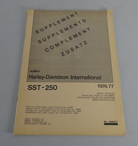 Catalogo ricambi aggiuntivi