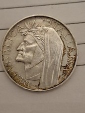 500 lire argento dante - 500,