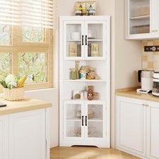 Armadio angolare bianco 171 cm