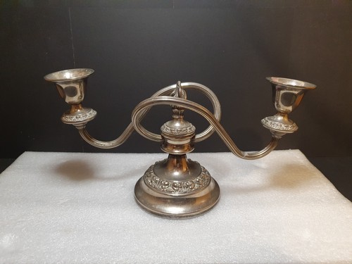 Candelabro piatto argento