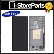 DISPLAY LCD PARI ORIGINALE OEM OLED SAMSUNG S24 ULTRA SM-S928 TOUCH SCHERMO GREY