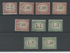 SAN MARINO 1924 TASSE RARA 9V