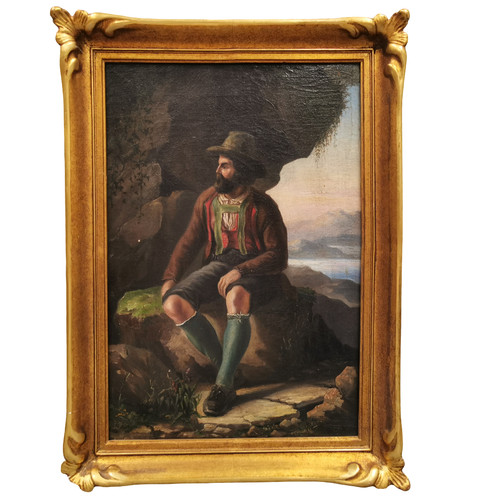Dipinto olio xix - olio, secolo