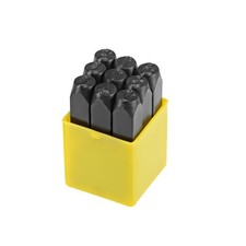 Numero timbro metallo Set 3/8"