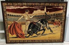 Quadro Arazzo Antico Toro & Torero