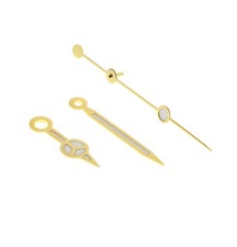 Kit 3 Lancette Sfere compatibili orologi rolex dorate cal. 3035 3135 RLX submari