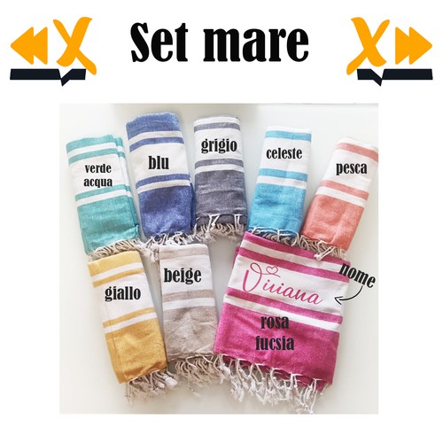 Telo fouta personalizzabile - telo,