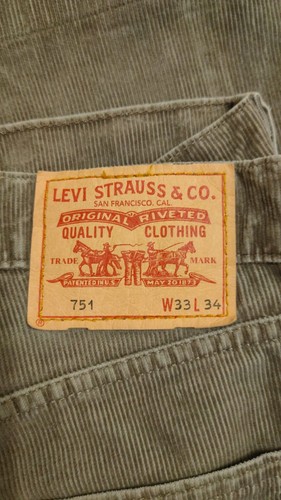 Levi 751 brown corduroy - levi's,