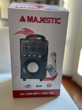 Sistema Micro Hi Fi USB Mp3 Ingresso Microfono Potenza 6 W New Majestic AH239K