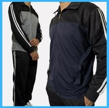 Tuta completa da uomo cotone leggero sportiva di ginnnastica l xl xxl xxxl nera