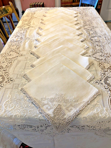 Elegante tovaglia antica - tovaglia,