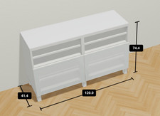 IKEA BESTÅ Mobile TV Bianco