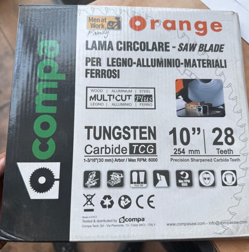 Compa 254mm 28t disco taglio - compa,