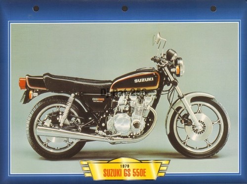 Fiche moto suzuki 550 - gs, e