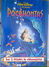 POCAHONTAS  Walt Disney I Classici  - Poster  promo film in  VHS   98 X 68