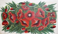 Antico grande dipinto ad olio