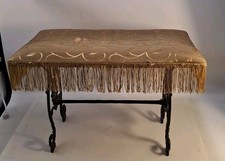 Antica panca pianoforte vittoriana in ghisa/sgabello vanity guarda @tutte le foto leggi