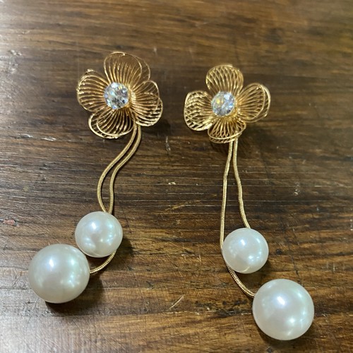 Orecchini oro perla - , swaroski