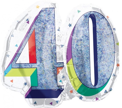 Palloncino numero anni - numero, 40