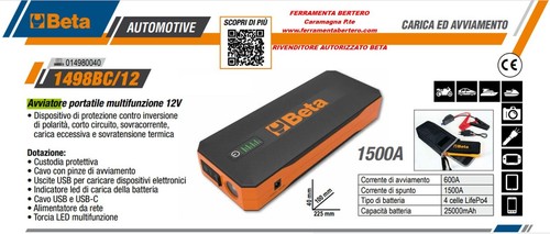 Beta 1498bc volt avviatore - 12,