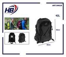 x Borsa Zaino Sportivo Campeggio Trekking Escursioni Viaggi 40 Litri 94618 dfh