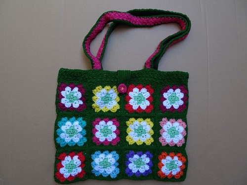 Borsa all uncinetto - all'uncinetto, realizzata