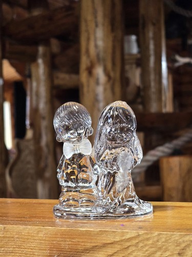 Statuina cristallo sposi - cristallo,