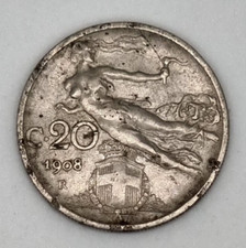 🇮🇹 20 centesimi 1908 -
