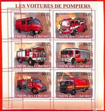A3177 - COMOROS, ERROR MISSPERF, Miniature s: 2009, Camion dei Pompieri/Motori, Isuzu