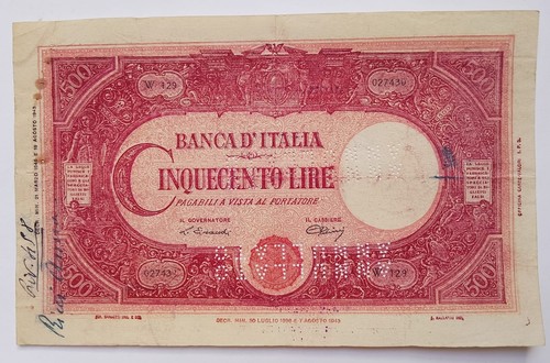 Repubblica italiana 500 lire - italiana,