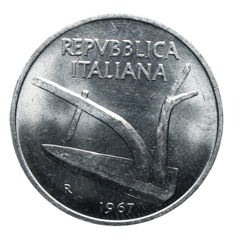 Repubblica italiana 10 lire - 10,