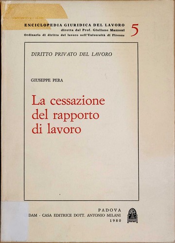 Cessazione del rapporto di - cessazione,