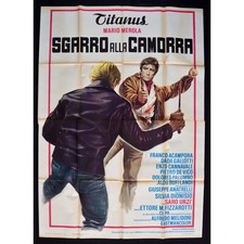 manifesto SGARRO ALLA CAMORRA mario merola cetara amalfi napoli A125