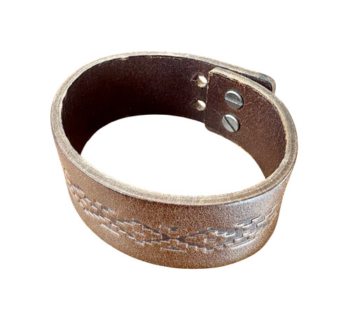 Fossil bracciale cuoio
