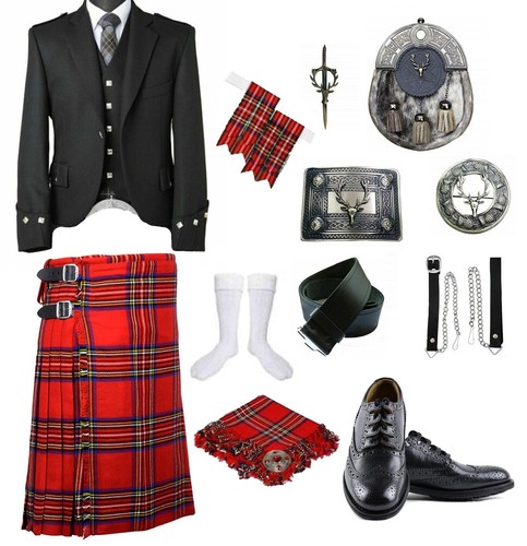 Completo kilt uomo scozzese