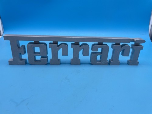 Ferrari scritta alluminio - ferrari,