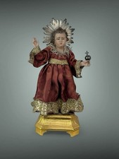Bambino Gesu' Di Praga Cristo Bambinello 31 cm Ihs Bambinello  Napoletano