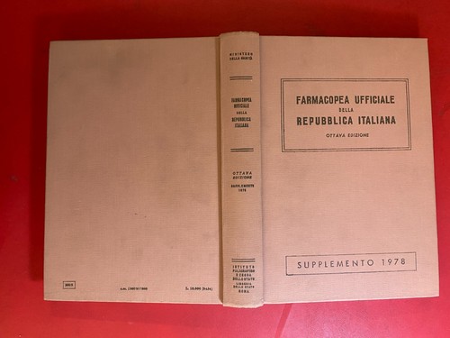Farmacopea ufficiale della - farmacopea,