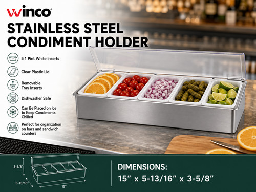 Winco porta condimenti - condimenti, in