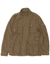 WOOLRICH Giacca Uomo Utilità Militare UK 40 Large Khaki AZ18