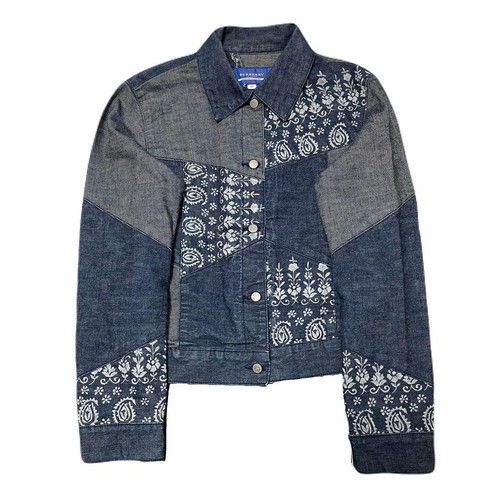 Giacca denim patchwork