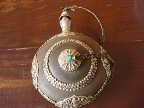 Borraccia antica india - borraccia,
